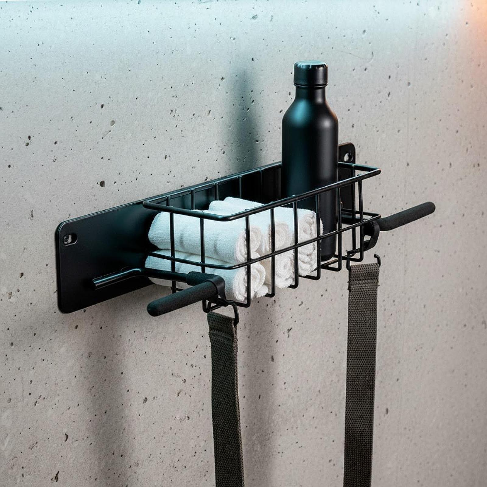 Golf Equipment Organizer For Garage - 벽걸이형 골프 장비 홀더, 바구니가 있는