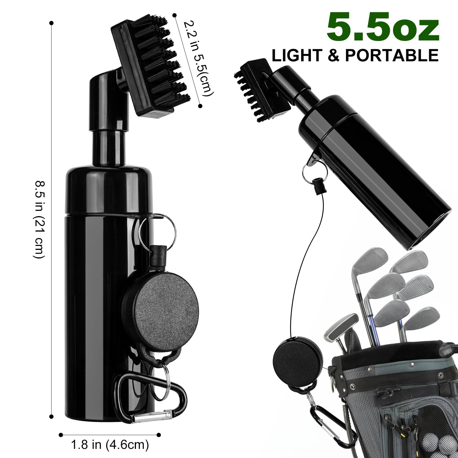 Golf Equipment Indoor - 골프 클럽 헤드 청소 브러시, 개폐식