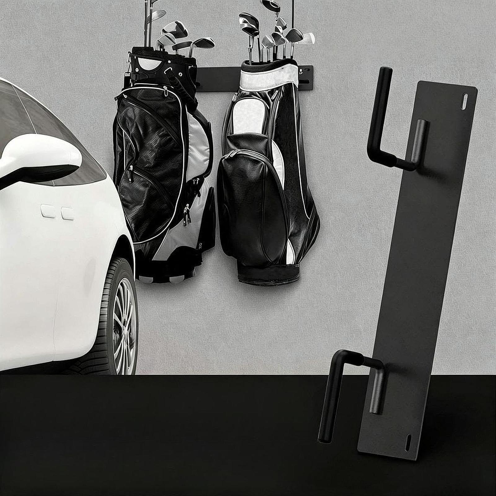 골프백 걸이형 정리대, 고무 보호 후크가 있는 벽걸이형 - Golf Equipment Organizer For Garage 리뷰 및 가격