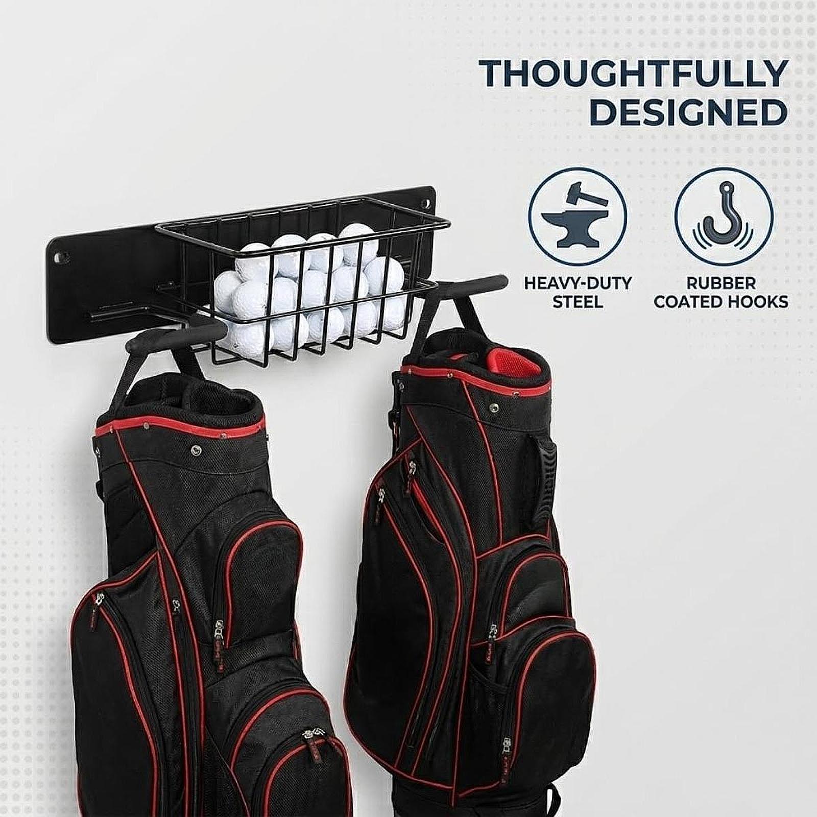 공간 절약형 골프 장비 벽걸이형 메탈 가방 홀더, 보관 - Golf Equipment Organizer For Garage 리뷰 및 가격