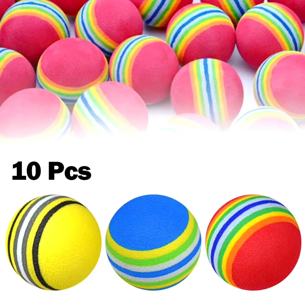 10Pcs 35mm 골프 연습용 폼 볼 - 실내 실외  - Golf Exercise Equipment 리뷰 및 가격