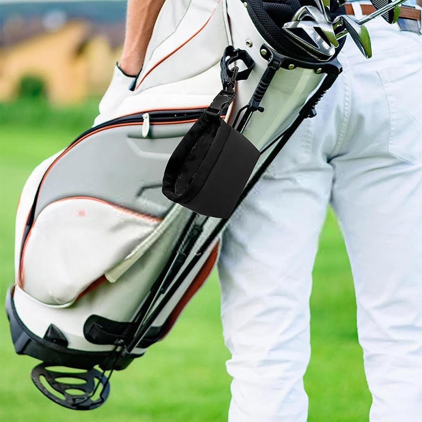재사용 가능한 골프공 청소 가방(클립 포함) 골퍼를 위 - Golf Equipment Gifts 리뷰 및 가격