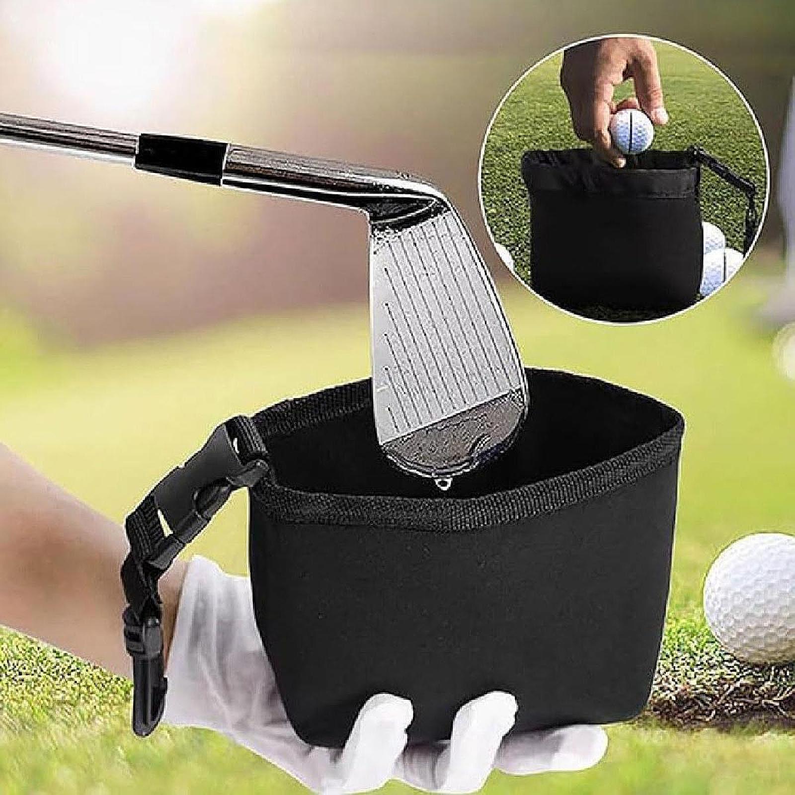 재사용 가능한 골프공 청소 가방(클립 포함) 골퍼를 위 - Golf Equipment Gifts 리뷰 및 가격